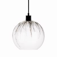 Závesná lampa Ball púpavový dekór hore Ø 25 cm