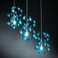 Závesná lampa Blue, 3-plameňová