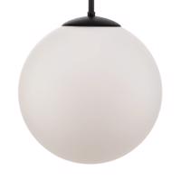 Závesná lampa Bosso 1-plameňová biela/čierna 30 cm