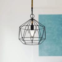 Závesná lampa Cottingham, klietka, 1-plameňová