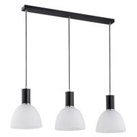 Závesná lampa Dana sklenené tienidlá, 3-plameňová