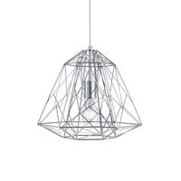 Závesná lampa Geometric Cage chróm