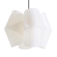 Závesná lampa Julii, bielo-antracitová, Ø 54 cm