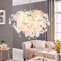 Závesná lampa Maple v lístkový vzhľad 70 cm