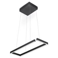 Závesná LED lampa Marisa-60, matná čierna, 60 x 20 cm